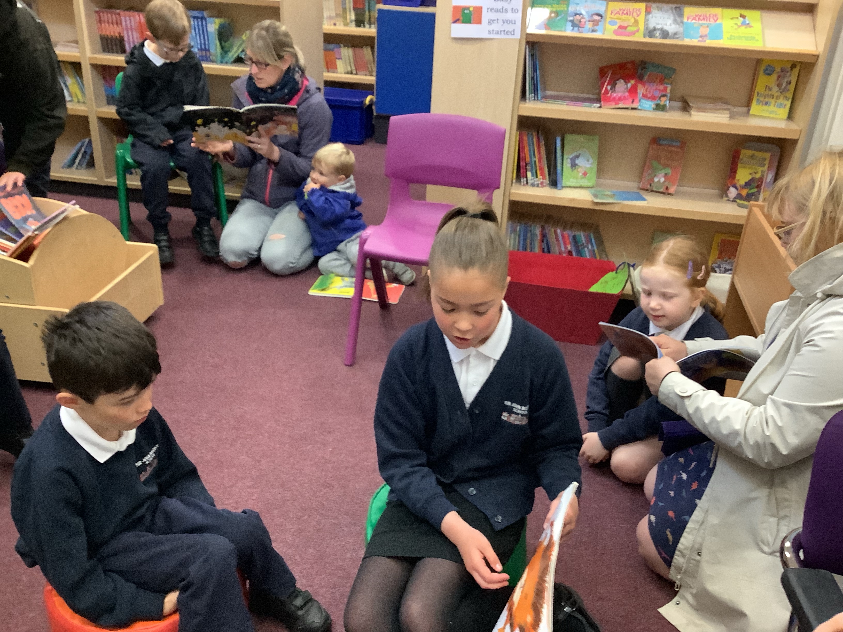 Reception visit the library | SJB Primary School