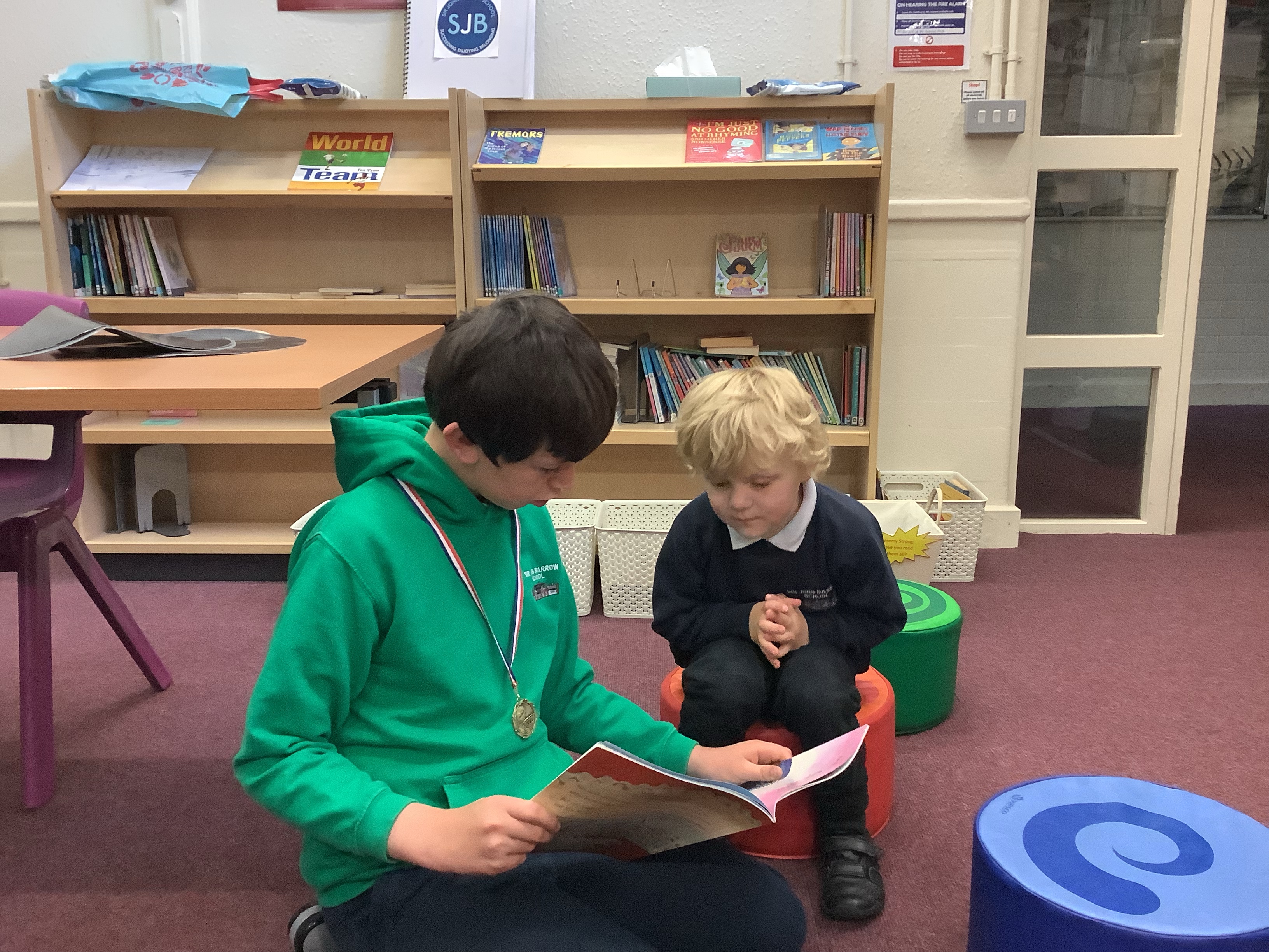 Nursery visit the library | SJB Primary School